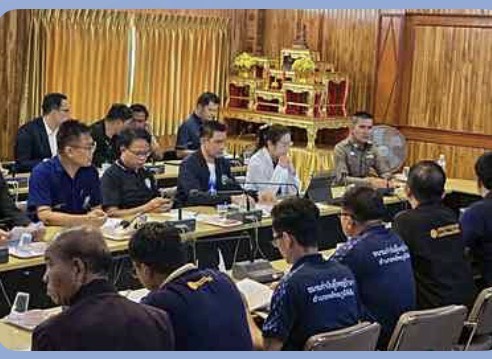 รอง ผกก.ป.ฯ ประชุมหัวหน้าส่วนราชการ อำเภอพยัคฆภูมิพิสัย